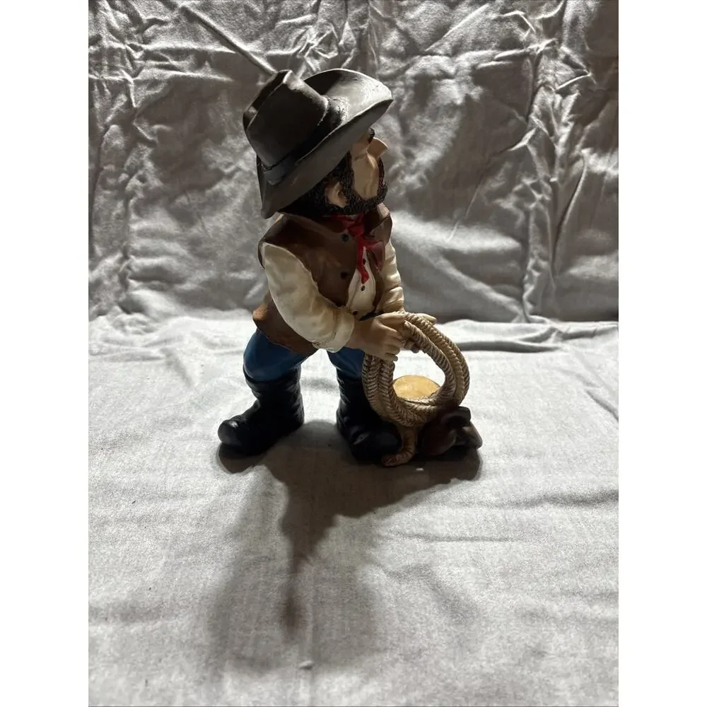 MayRich Company Cowboy Clay Wine Bottle Holder 2 piece Bottle Caddy, Western